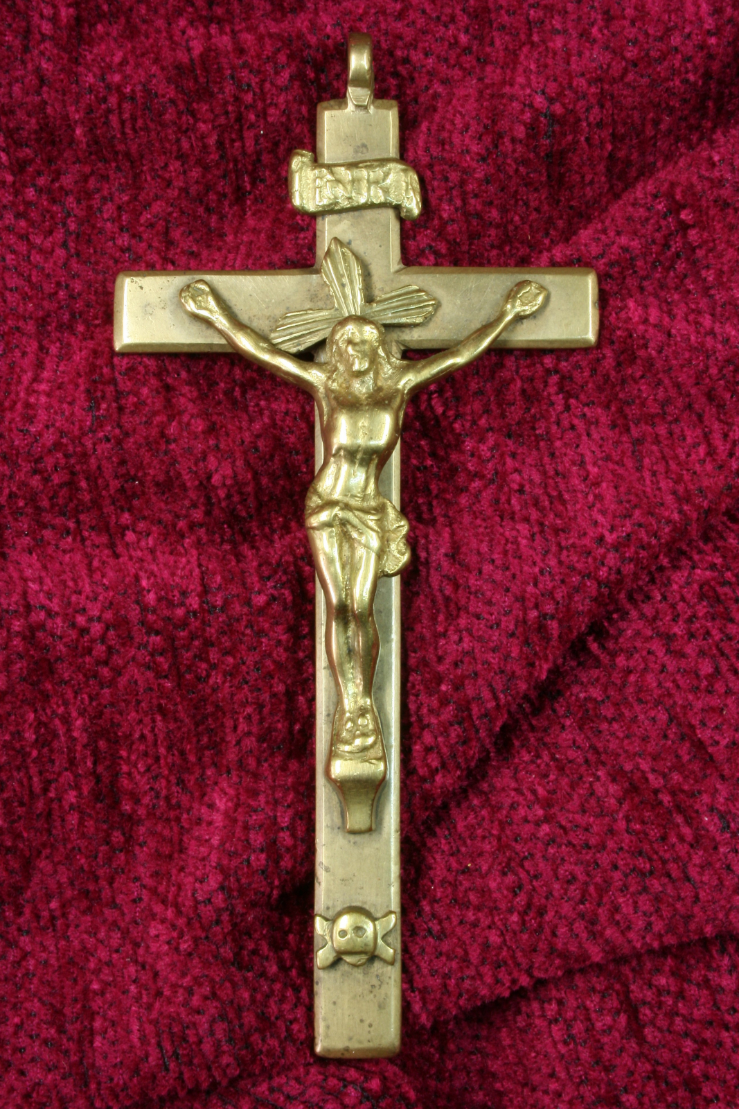 Antiguedades - CRUCIFIJO PARA COLGAR. S.XIX