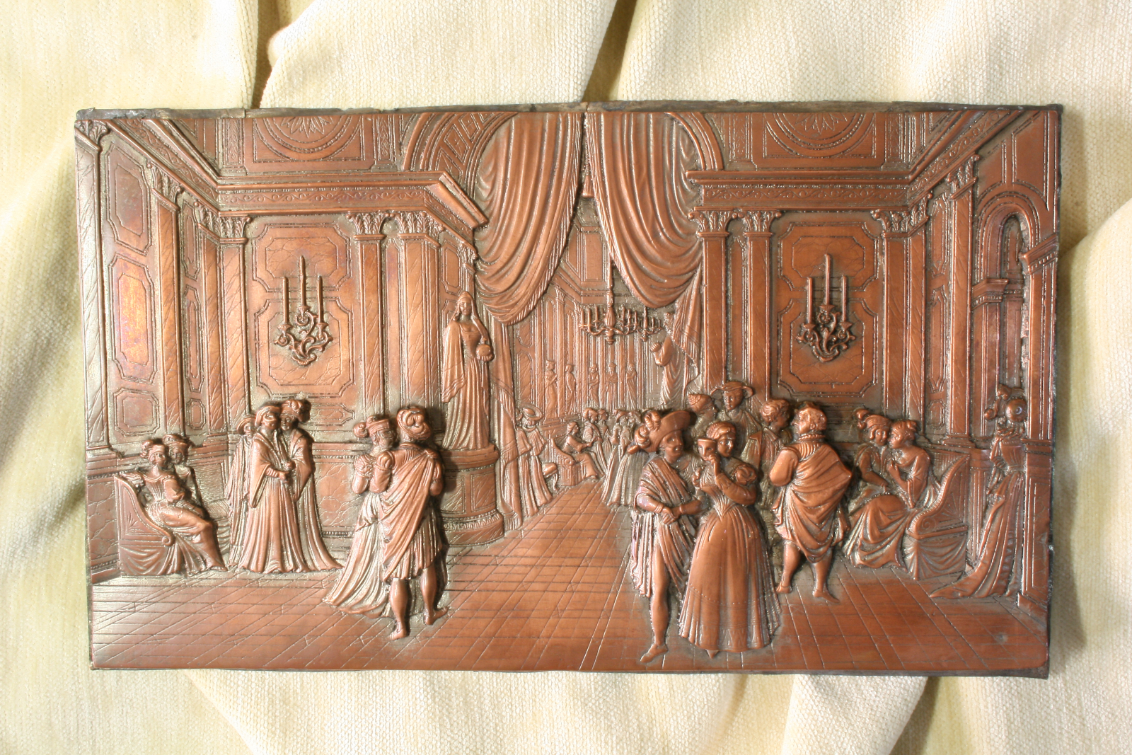 Antiques - PARTY PLATE ANTIFACES. ELECTROPLATING. S.XIX