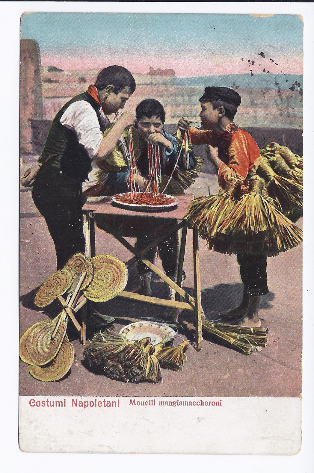 Antiques - POSTCARD NEAPOLITAN CUSTOM. ITALY. NAPLES