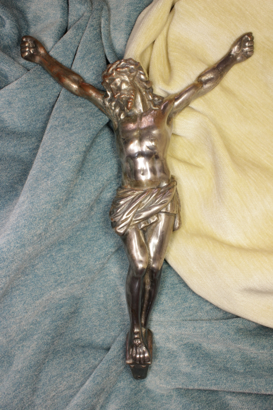 Antiques - CHRIST COPPER PLATED. S.XIX