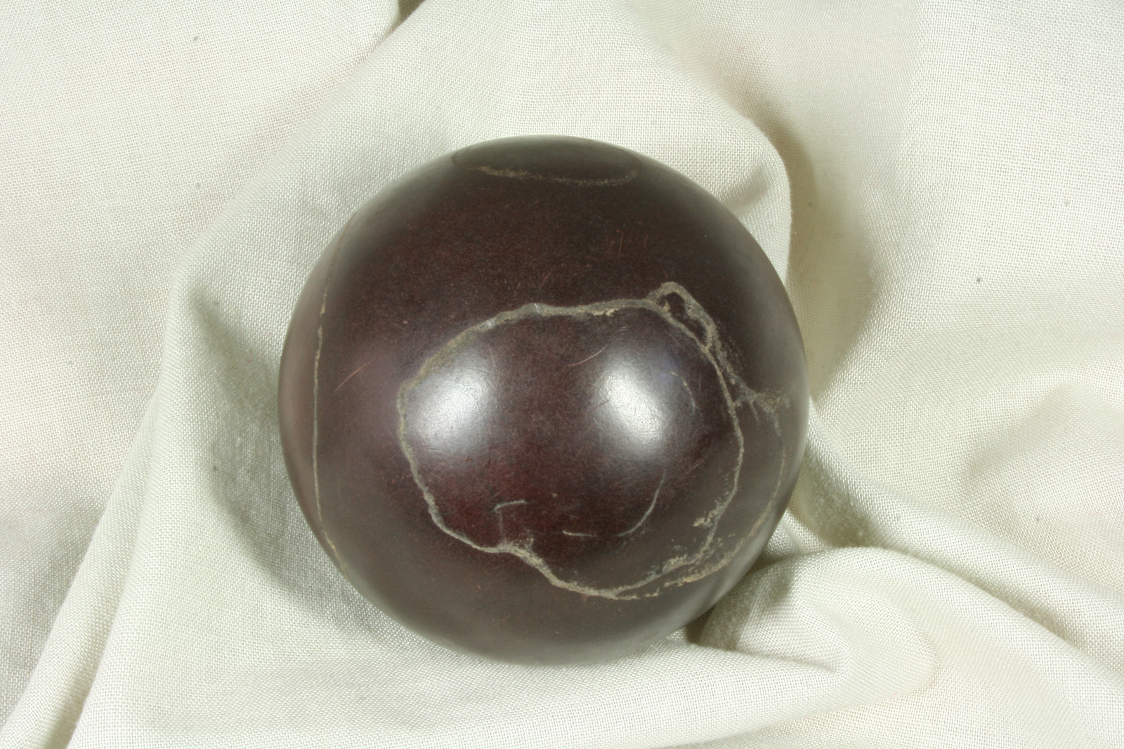 Antiques - DARK BROWN BALL. BILLIARDS. (T)