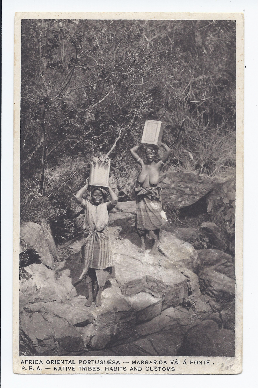 Antiques - POSTCARD MOZAMBIQUE COSTUMBRISTA