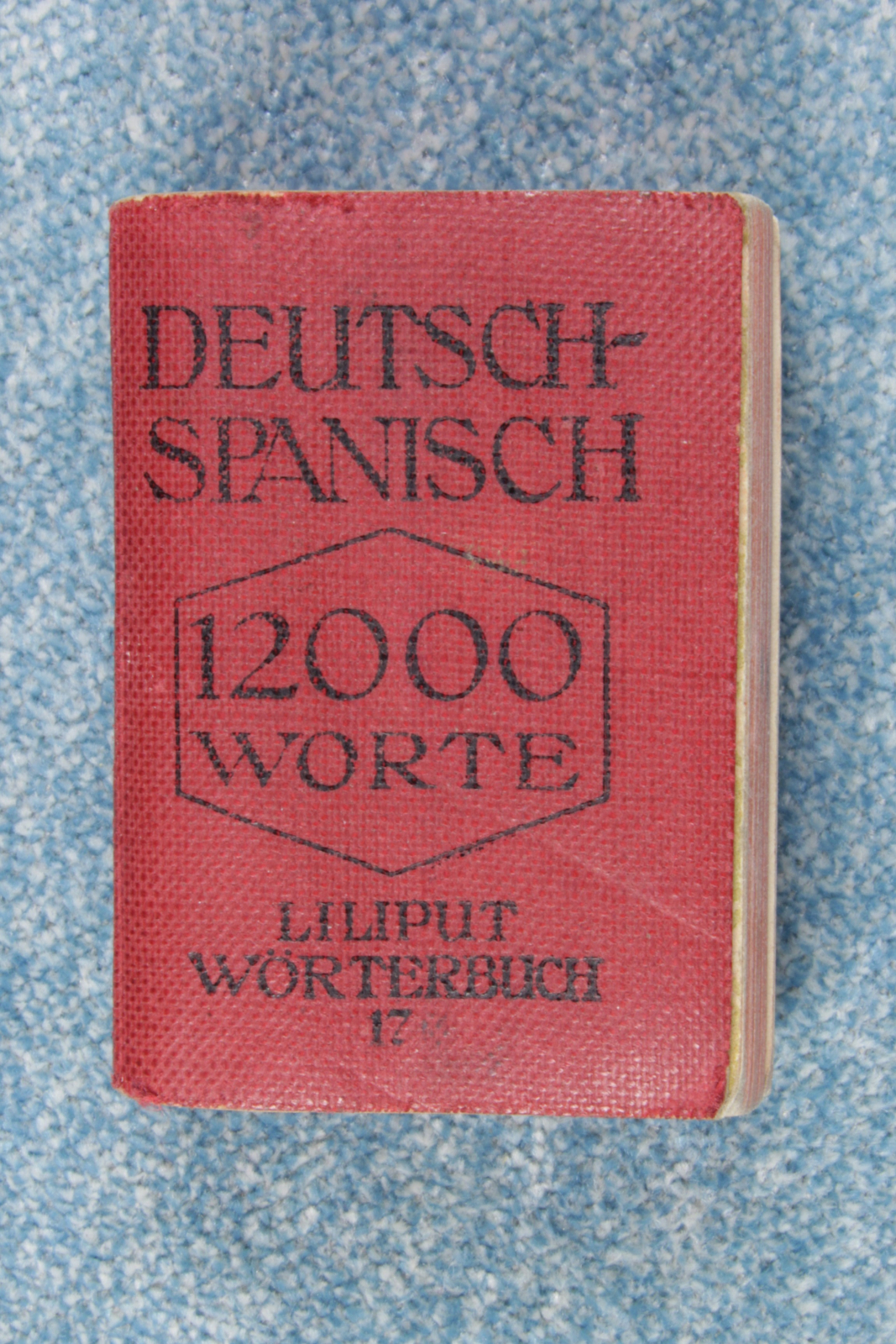 Antiques - MINIATURE BOOK . GERMAN - SPANISH. DEUTSCH - SPANISCH