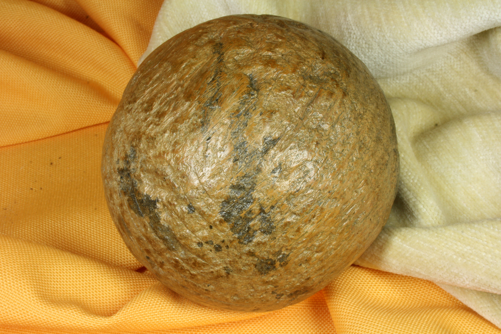 Antiques - OLD WOODEN BALL. BOWLING. S.XIX