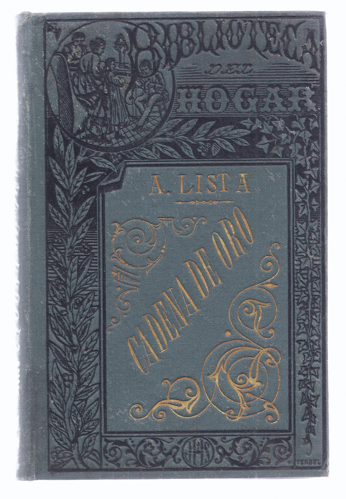 Antiques - BOOK CHAIN OF GOLD. AURORA LIST. HOME LIBRARY. S.XIX (T)