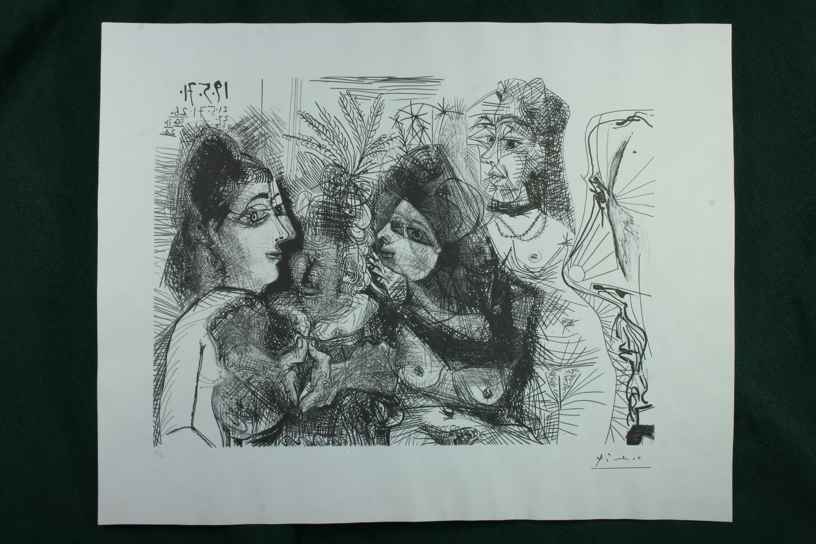 Antiques - PICASSO. DOUBLE SIDED SHEETS