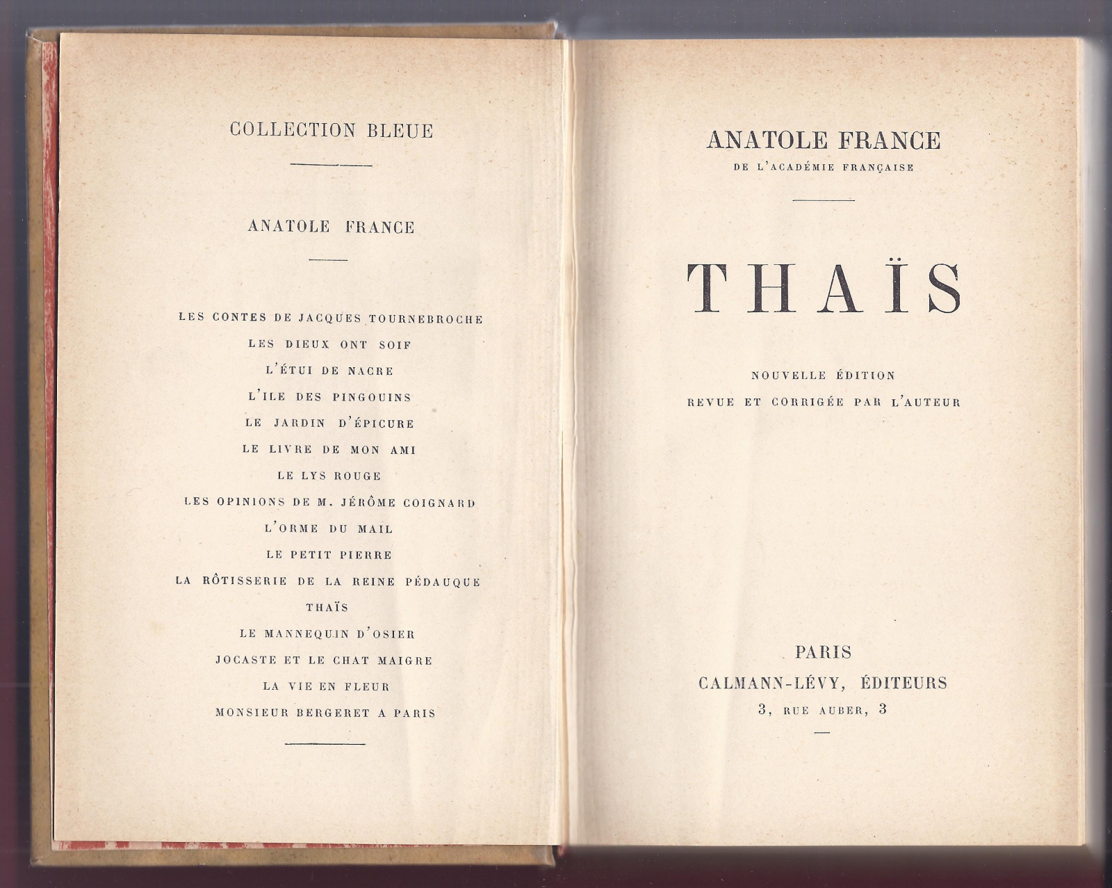 Antiguedades - LIBRO THAÏS. LA CORTESANA DE ALEJANDRIA. ANATOLE FRANCE. 1920 (T)