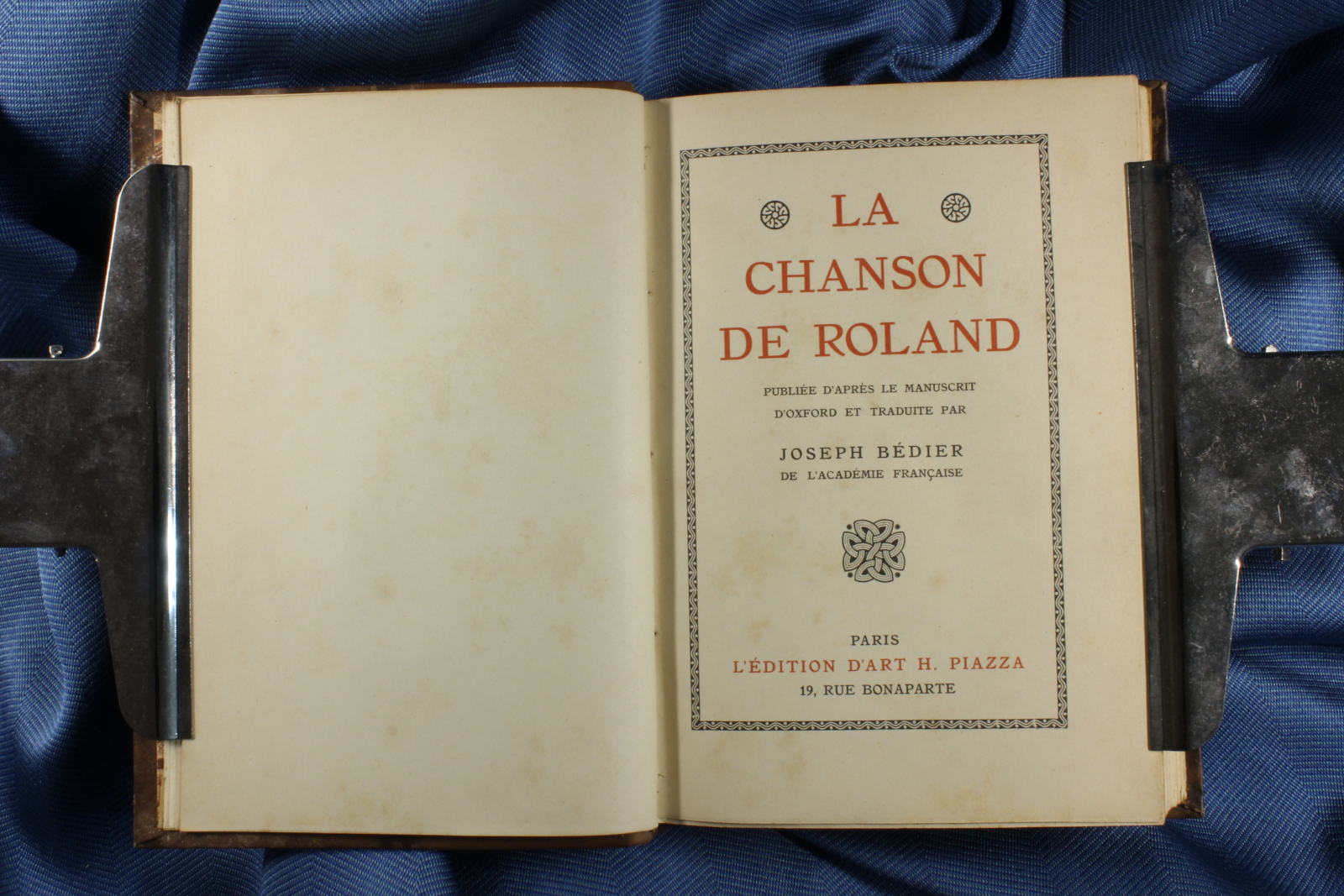 Antiguedades - LIBRO EL CANTAR DE ROLDÁN. FRANCÉS. LA CHANSON DE ROLAND. 1930 (T)