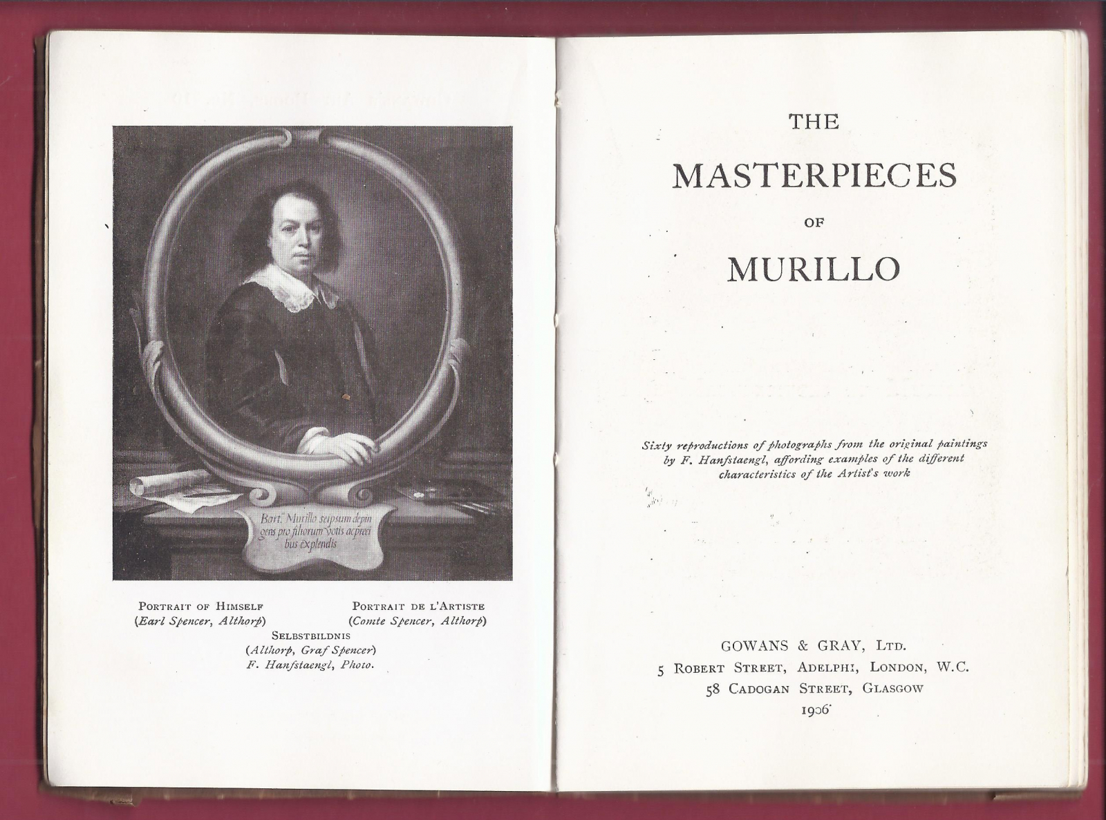 Antiques - BOOK THE MASTERPIECES OF MURILLO. 1906 (T)
