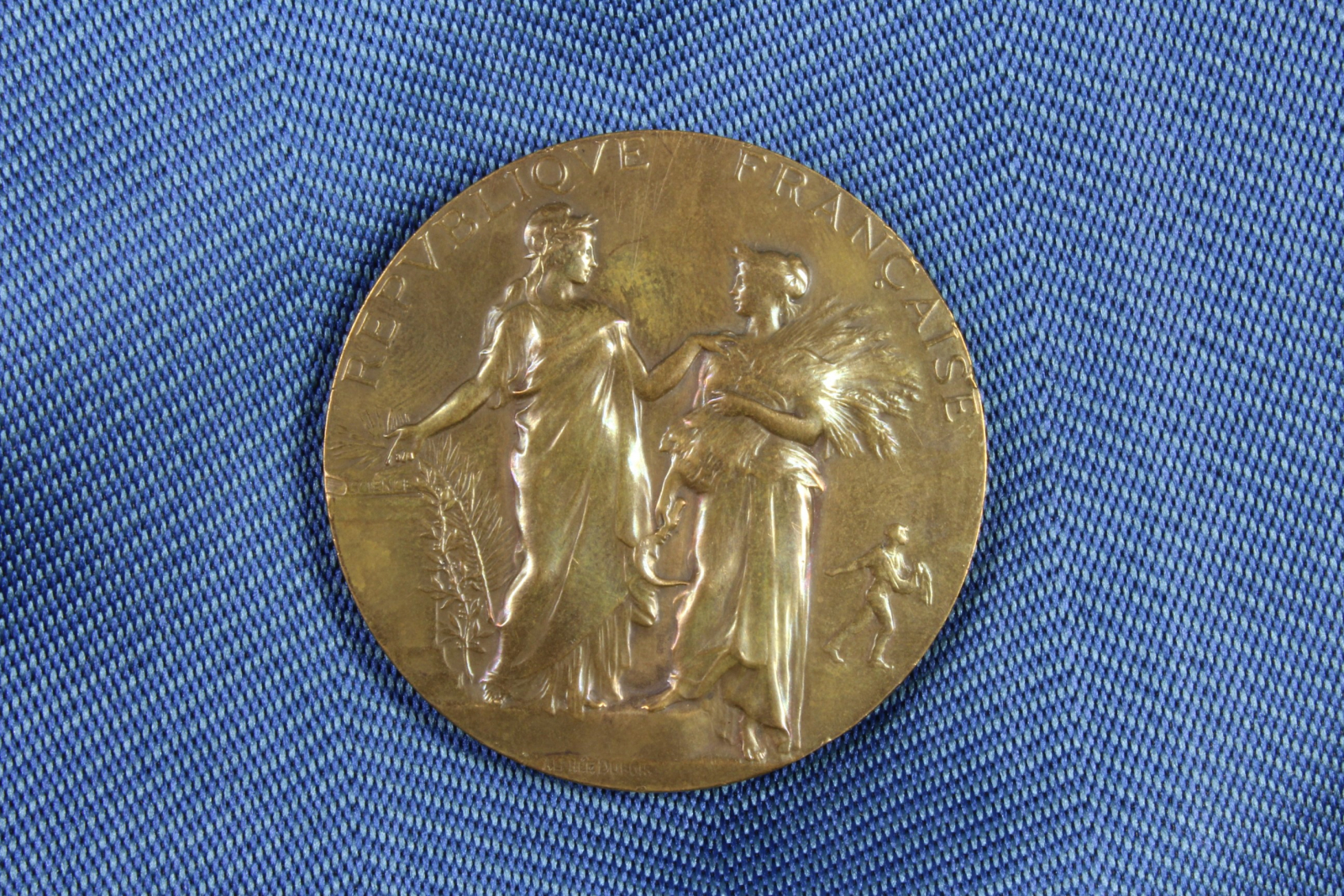 Antiguedades - MEDALLA AGRICULTURA. REPÚBLICA FRANCESA. ALPHÉE DUBOIS.
