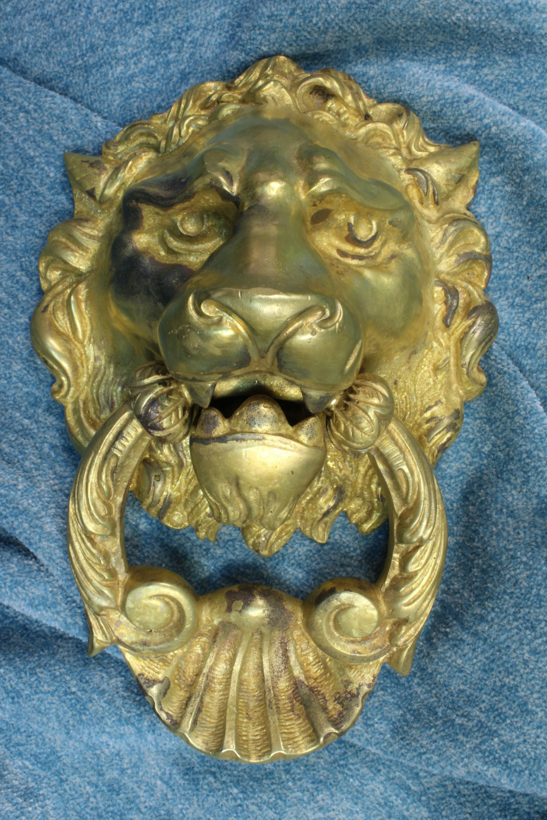Antiques - KNOCKER LION FACE. MODERNIST. ORMOLU. S.XX