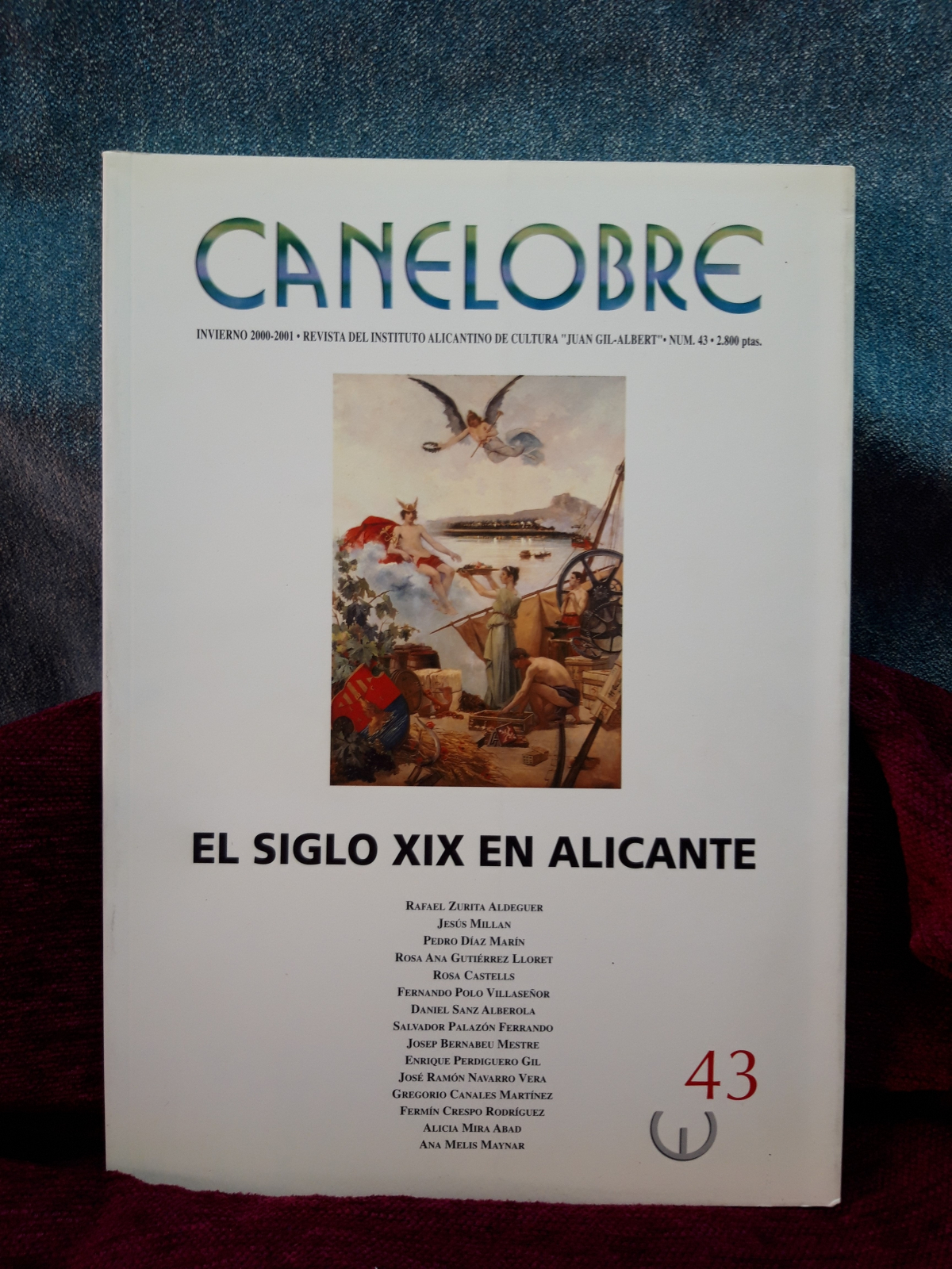 Antiguedades - LIBRO CANELOBRE. EL SIGLO XIX EN ALICANTE. JUAN GIL ALBERT. Nº43 (T)