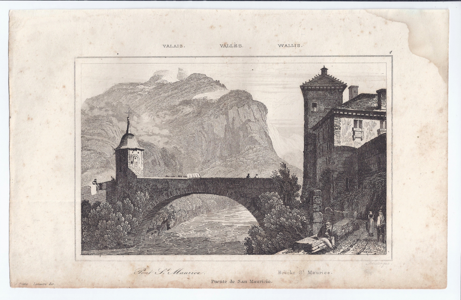 Antiguedades - PUENTE DE SAN MAURICIO - PONT SAINT MAURICE (T)
