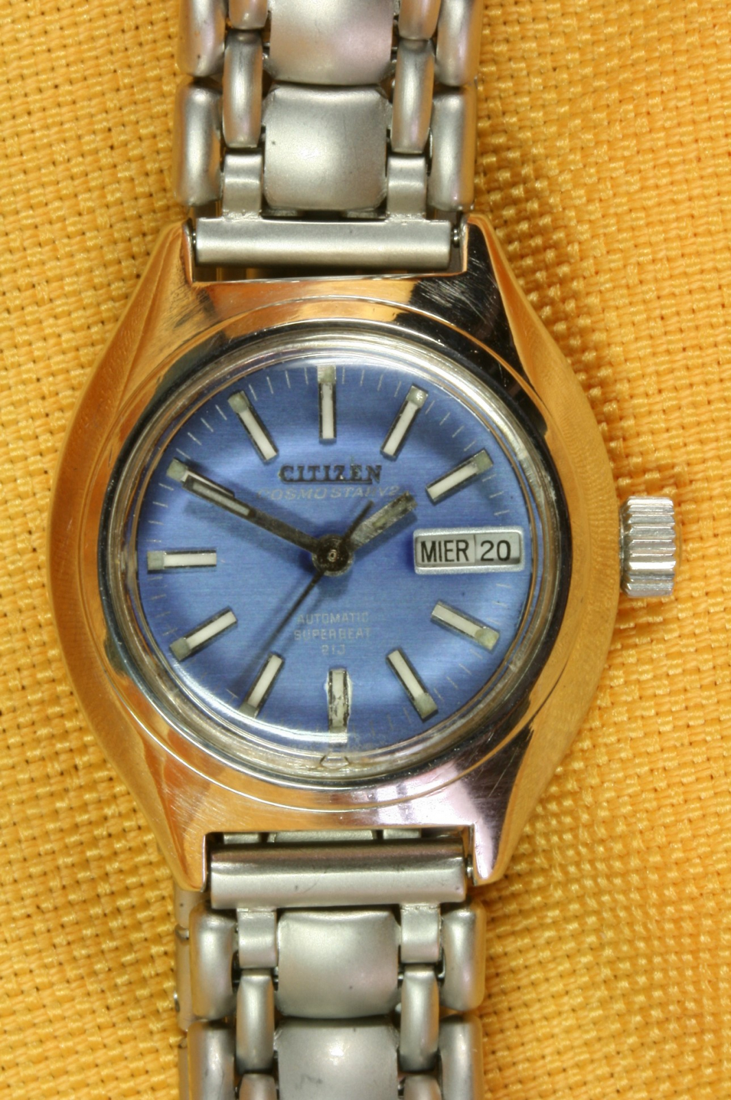 Antiguedades de automatic wristwatch citizen cosmostar v2 superbeat 21j
