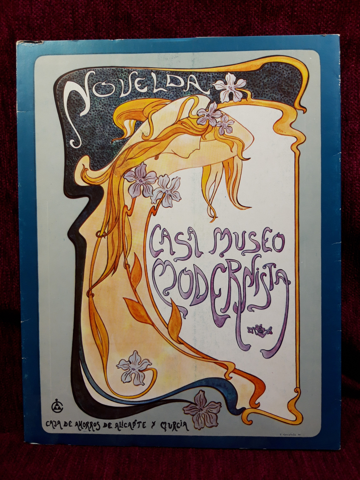 Antiguedades - FOLLETO CASA MUSEO MODERNISTA NOVELDA. 1980 (T)