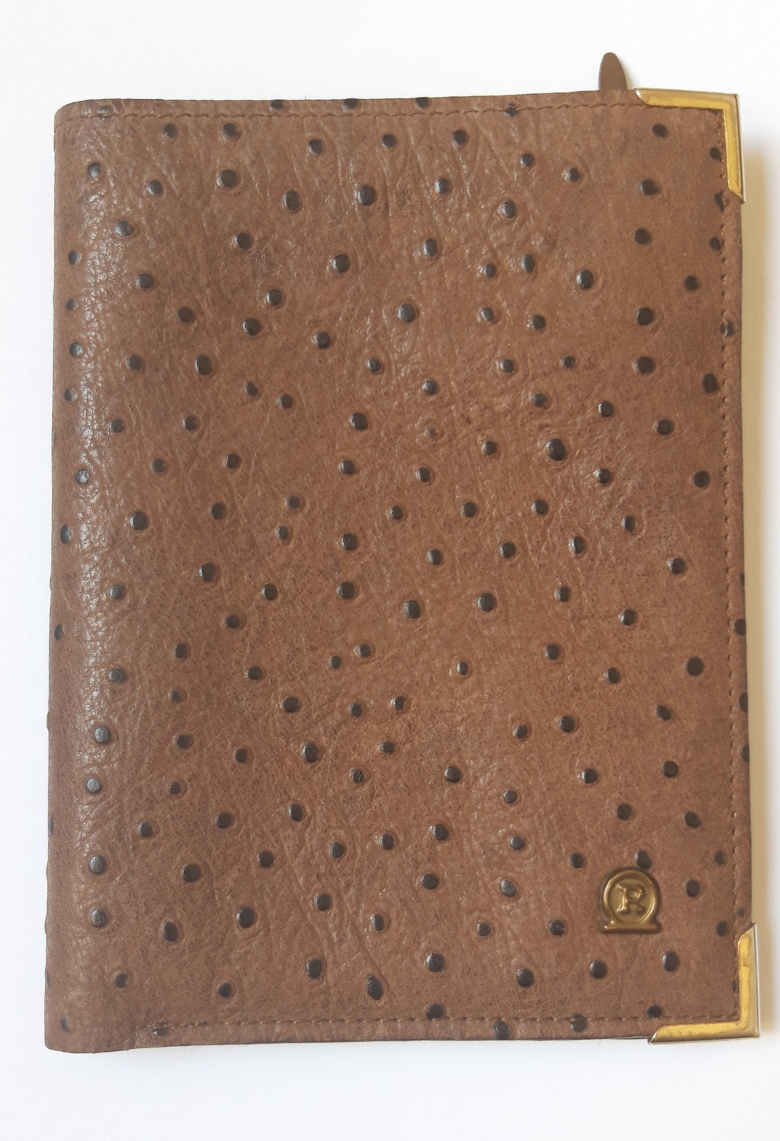 Antiques - BROWN LEATHER WALLET. BRAND R
