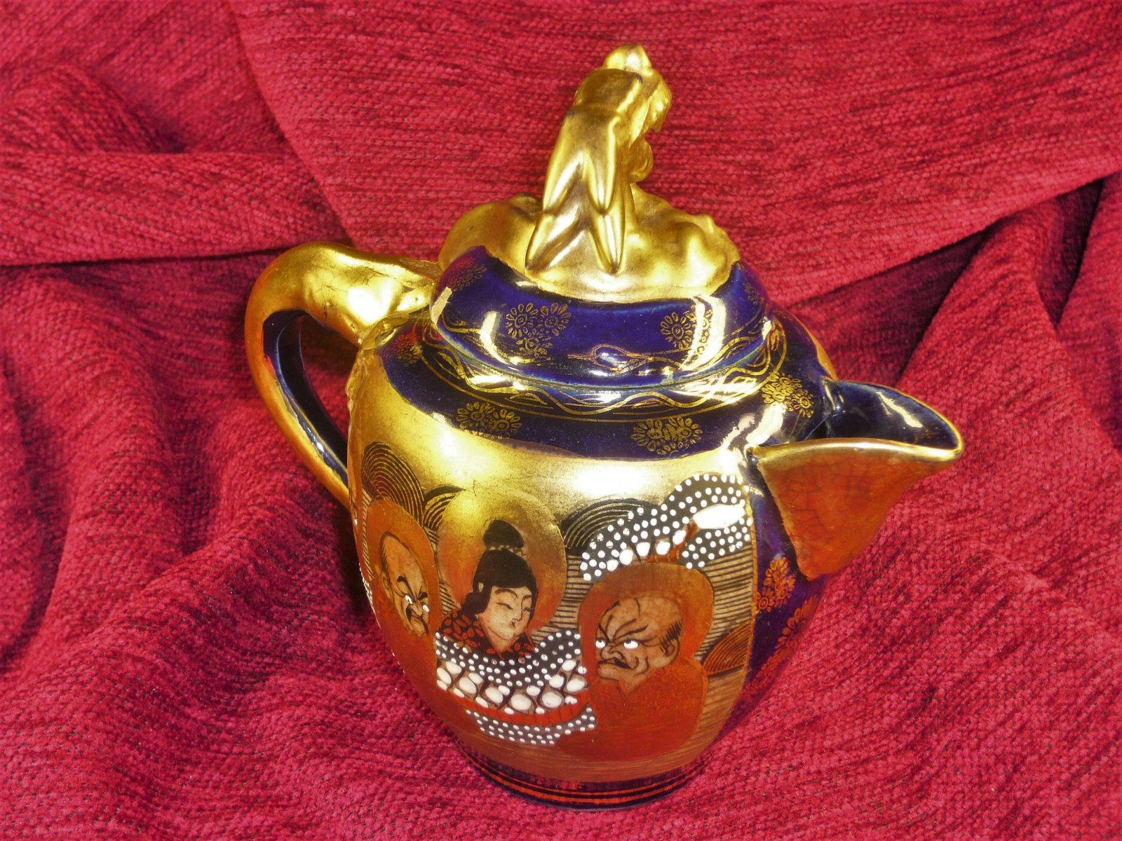 Antiguedades de milk jug satsuma meiji