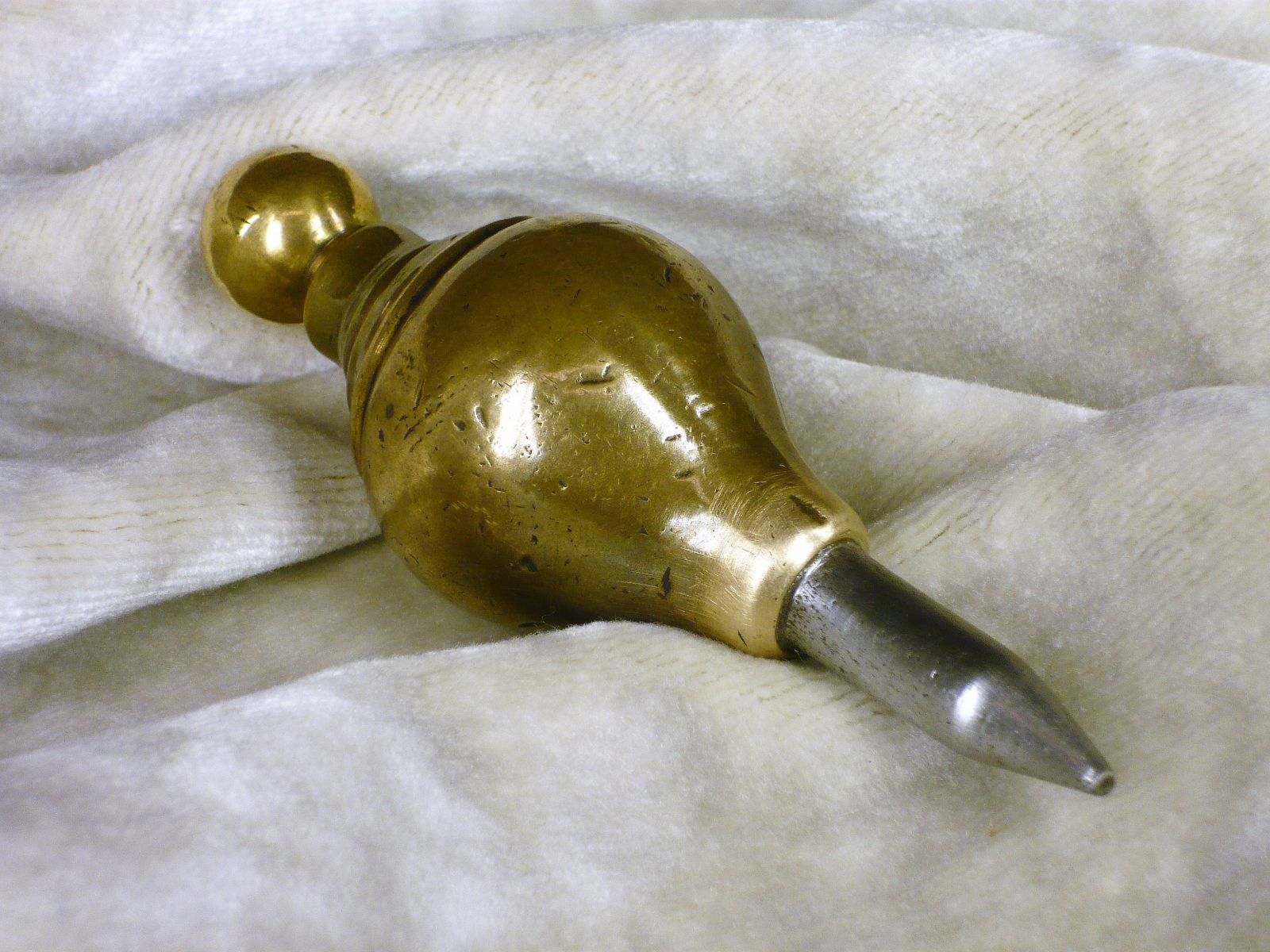 Antiques - INSTRUMENT PLUMB BOB WITHOUT NUT. 19TH CENTURY. PEAR