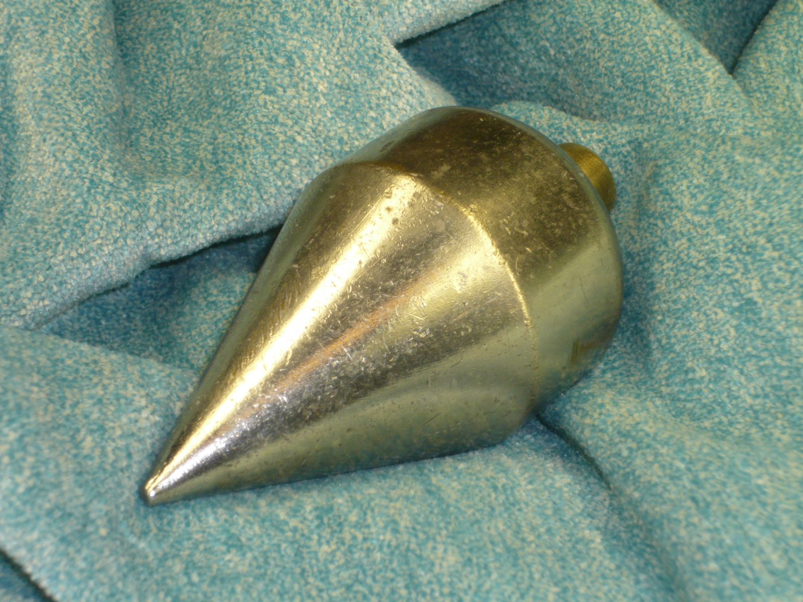 Antiques - PLUMB BOB CONSTRUCTION. WITHOUT NUT. THREADED SCREW HEAD.