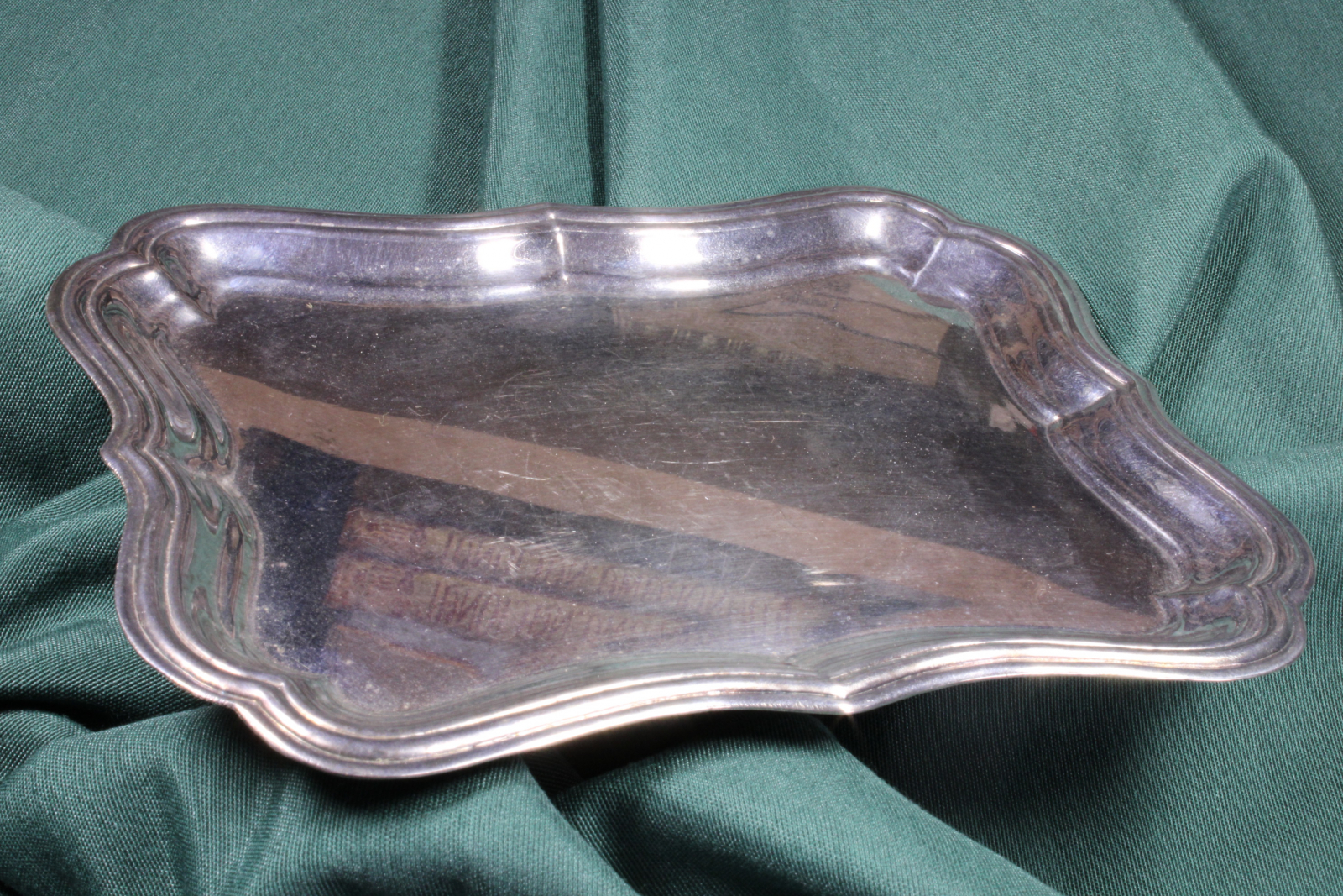 Antiques - SMALL RECTANGULAR TRAY. ALPACA. 21TH CENTURY. 