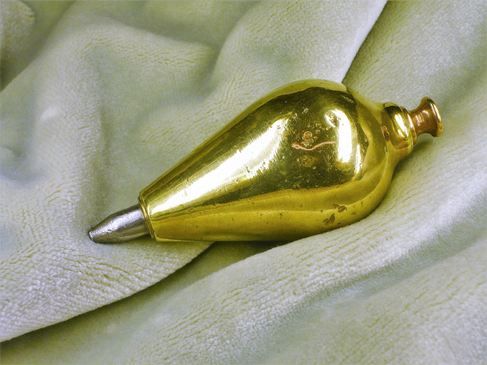 Antiques - INSTRUMENTAL PLUMB BOB. WITHOUT NUT. PEAR.