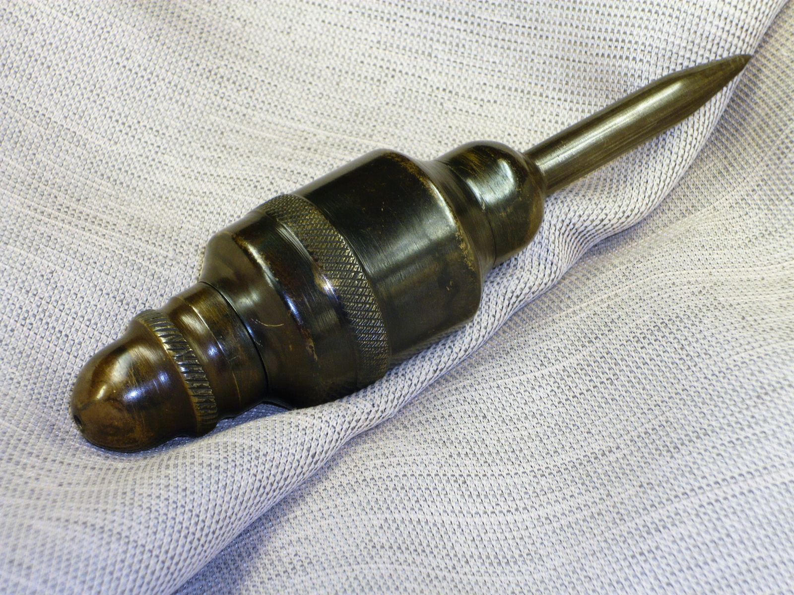 Antiques - INSTRUMENTAL PLUMB BOB WITHOUT NUT. PECULIAR SHAPE