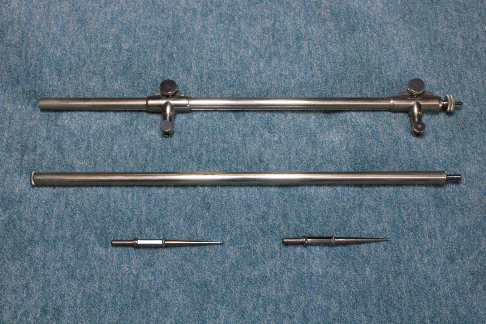 Antiques - STAFF COMPASS. PRECISION-TIPPED ARM COMPASSES.