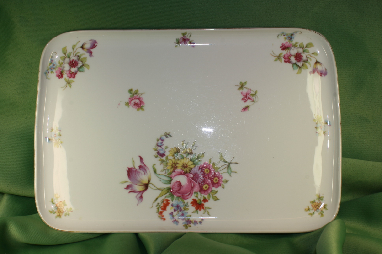 Antiguedades - BANDEJA RECTANGULAR PORCELANA. MZ ALTROHLAU. CMR CZECHOSLOVAKIA.