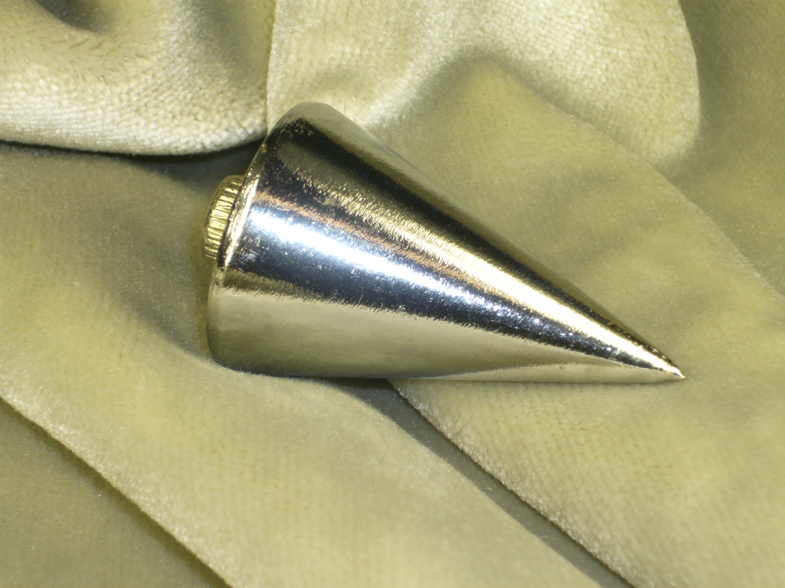 Antiguedades de instrumental nickel plated plumb bob without nut