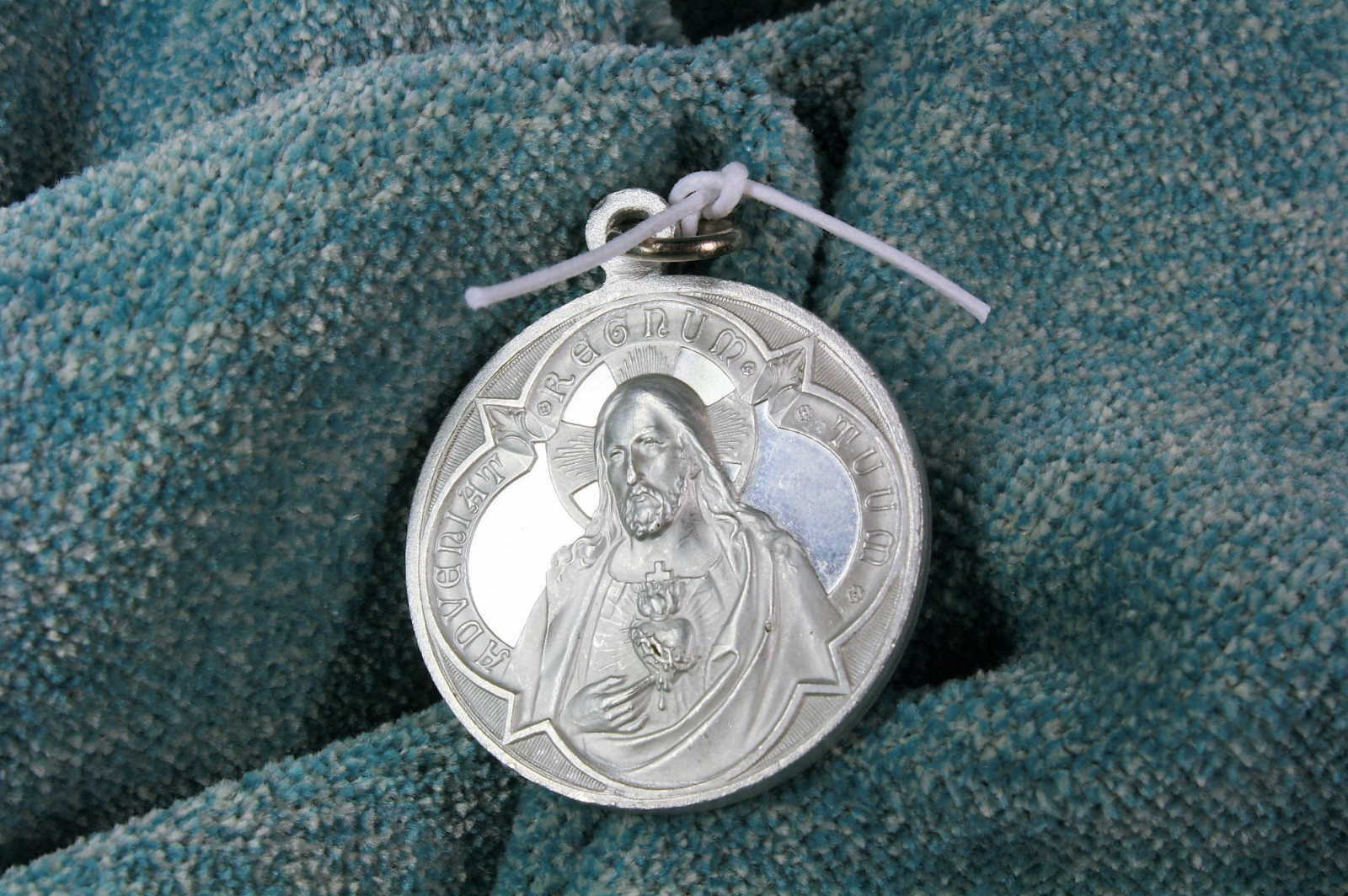 Antiguedades - MEDALLA SAGRADO CORAZÓN JESÚS Y MARÍA. PROOF. (T)