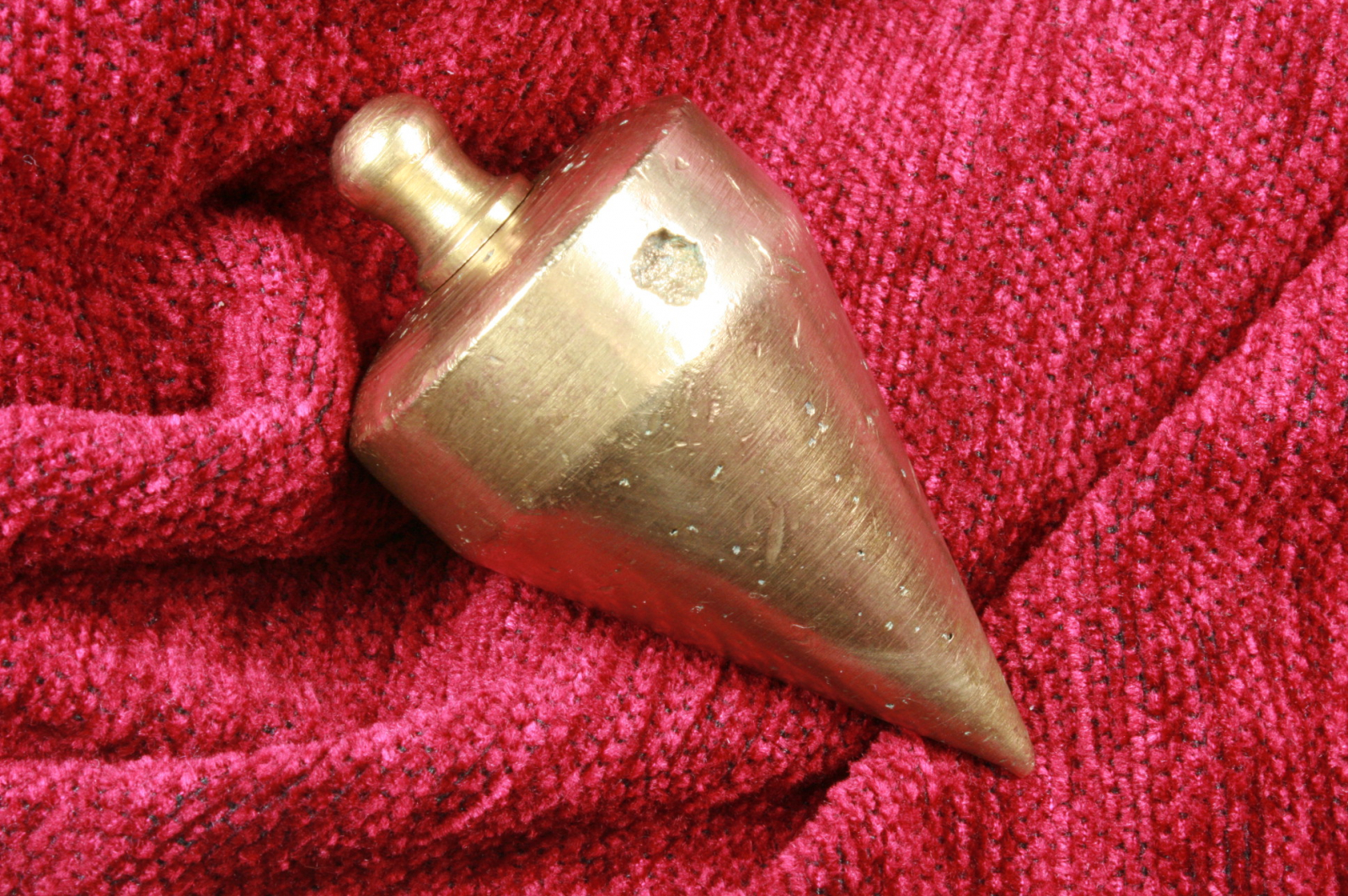 Antiques - PLUMB BOB INCOMPLETE CONSTRUCTION. CYLINDER CONE.