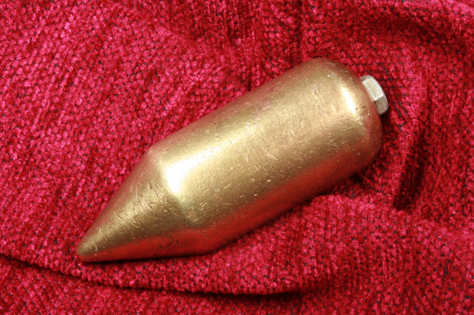 Antiques - PLUMB BOB INCOMPLETE CONSTRUCTION. COPPER PLATED BRONZE. (T)