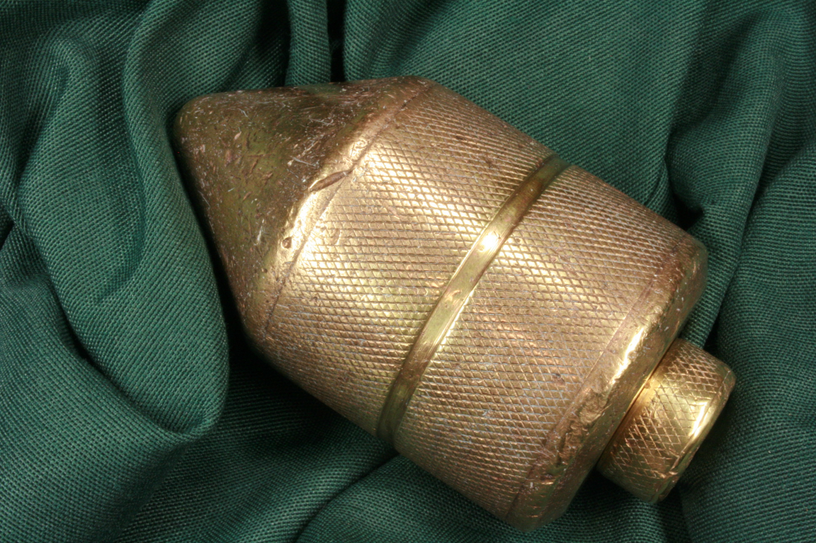 Antiguedades de large size bronze plumb bob incomplete
