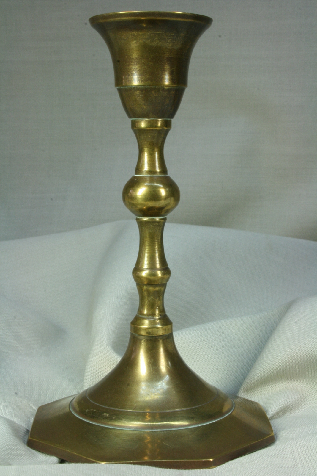 Antiques - BRASS CANDLESTICK.