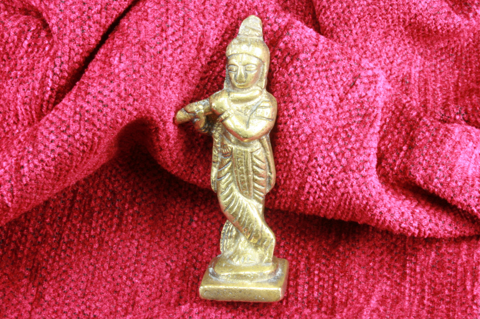 Antiguedades - FIGURA KRISHNA BRONCE. DIOS HINDÚ. S.XX.