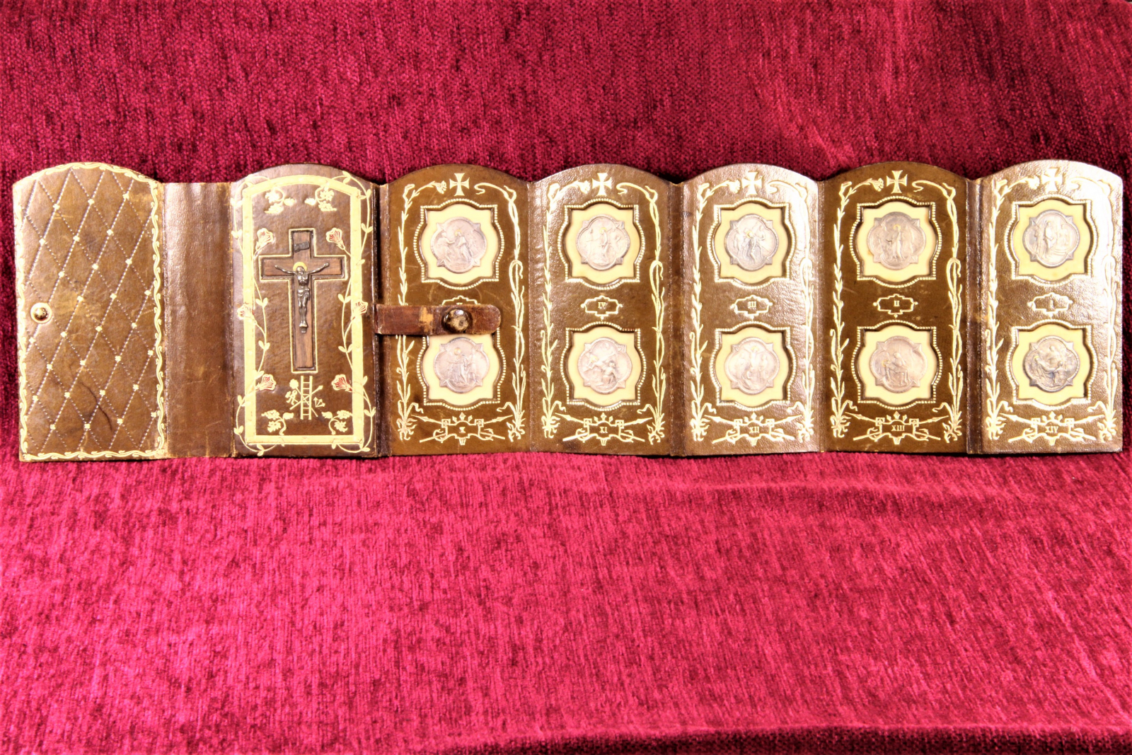 Antiques - WAY OF THE CROSS FOR TRAVEL. 19TH CENTURY