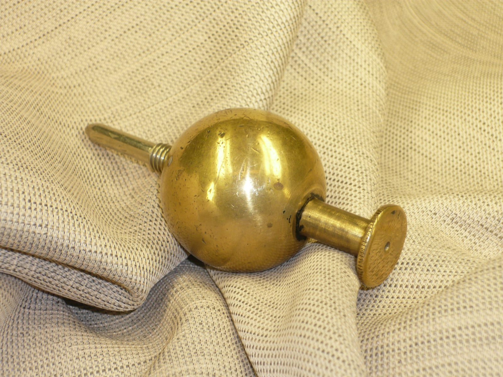 Antiguedades de instrumental plumb bob incomplete sphere