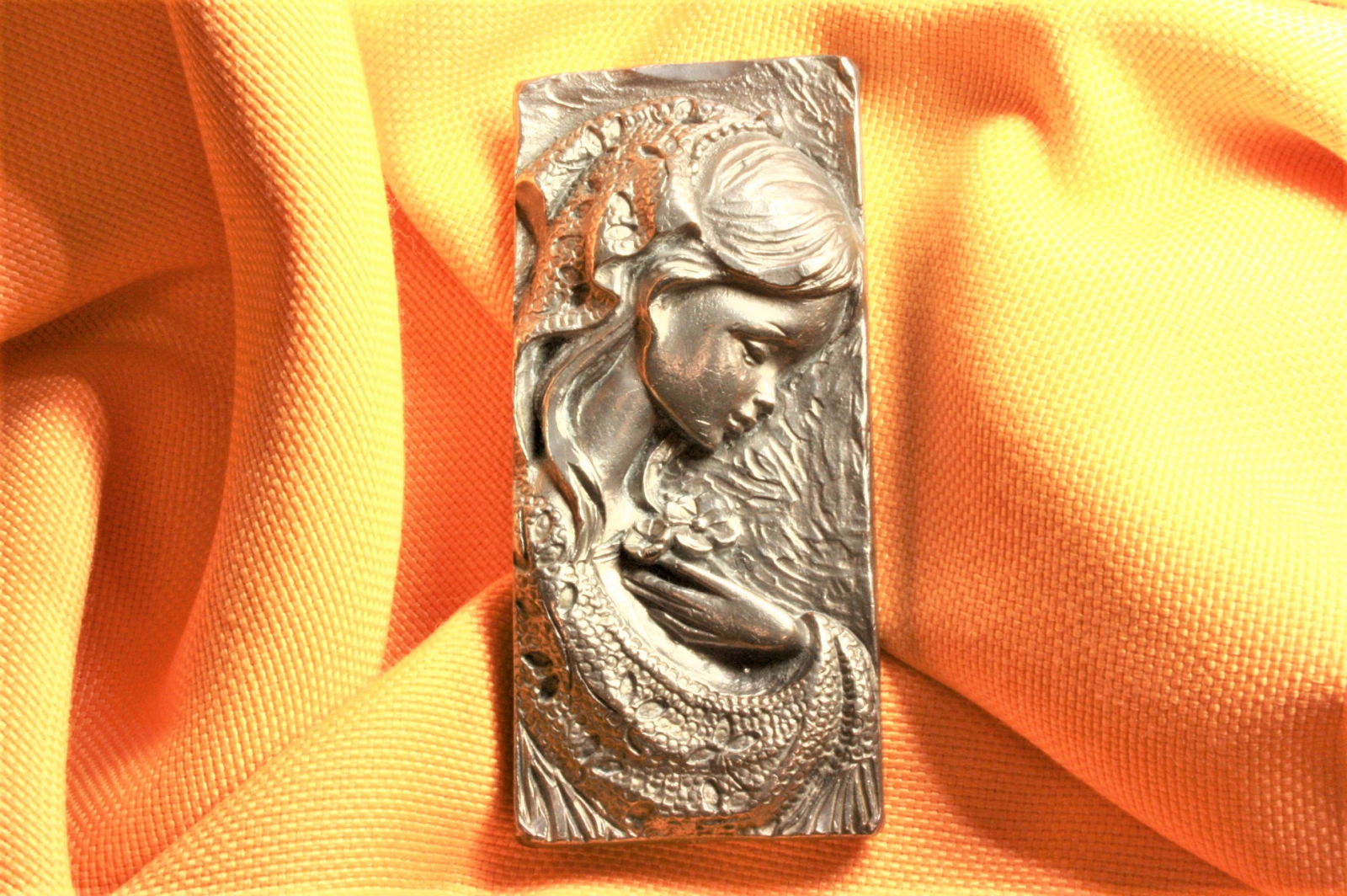 Antiques - VIRGIN TIN PLATE. RECTANGULAR. S. XX.
