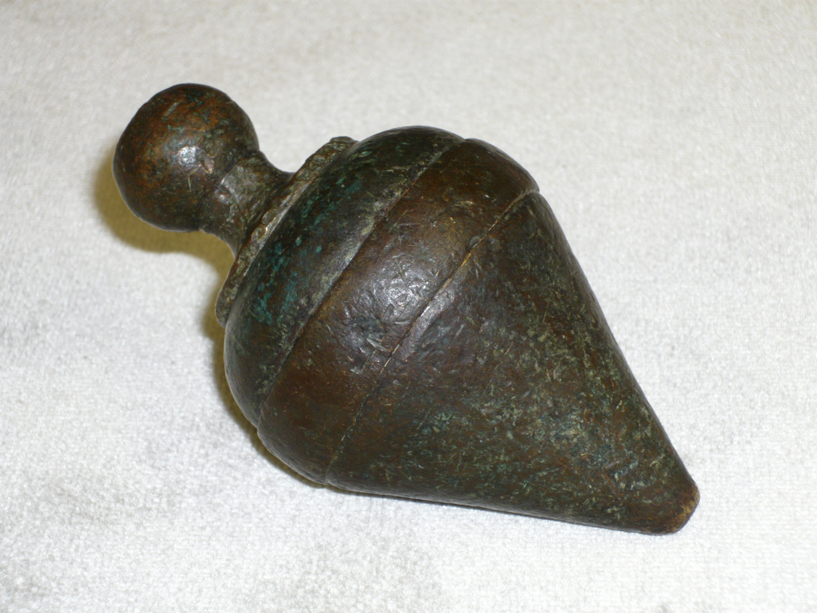 Antiques - PLUMB BOB BRONZE CONSTRUCTION. 20TH CENTURY.