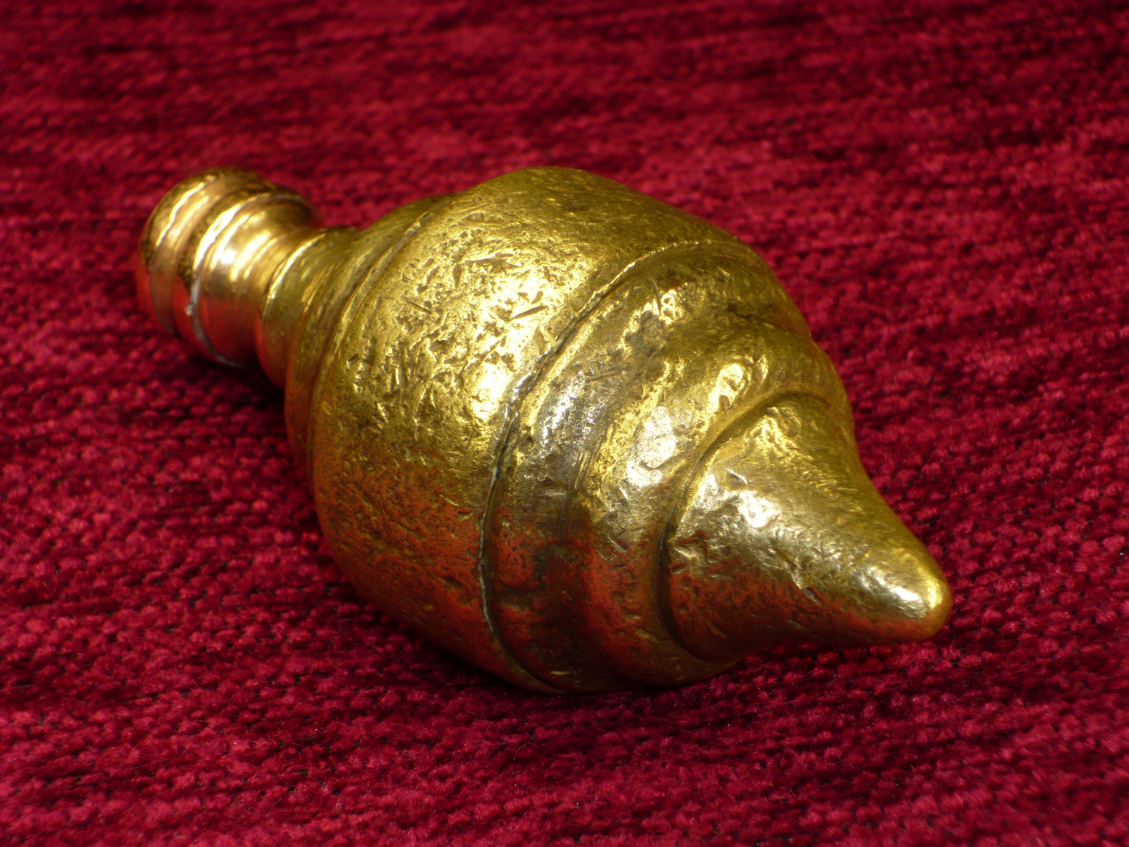 Antiguedades - PLOMADA BRONCE RARA. S.XVIII