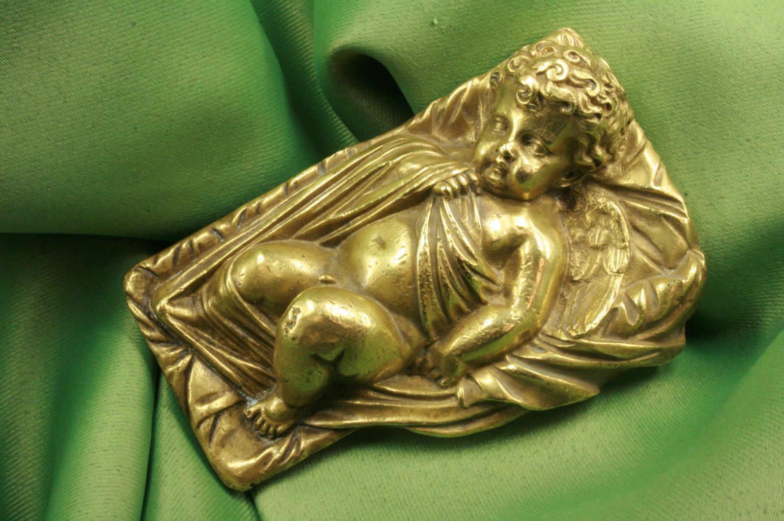 Antiques of reclining angel figure 19th century francois duquesnoy