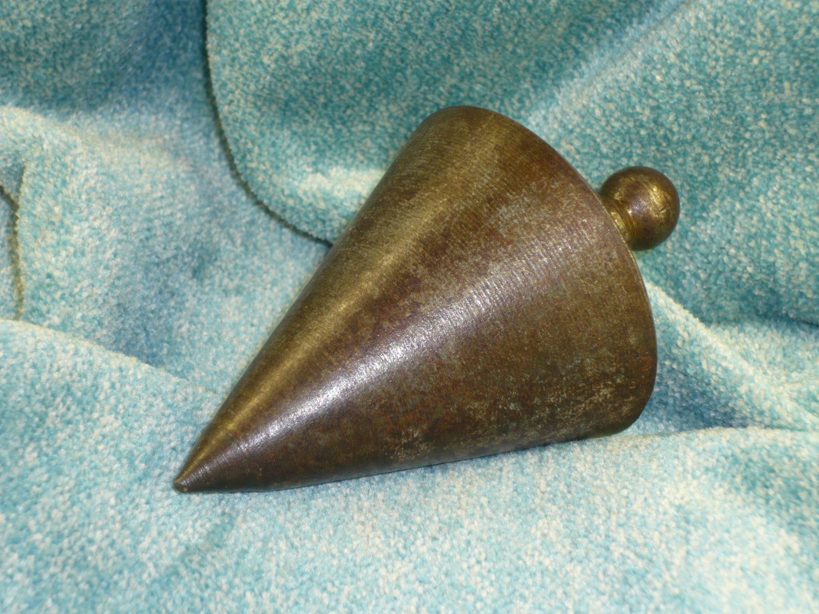 Antiques - PLUMB BOB IRON CONE CONSTRUCTION. S.XX 