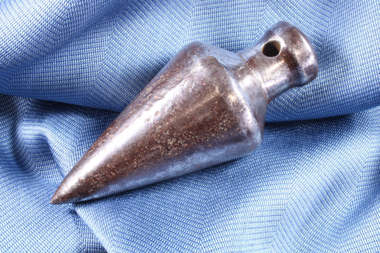 Antiques - LARGE IRON PLUMB BOB. RARE. S.XVIII