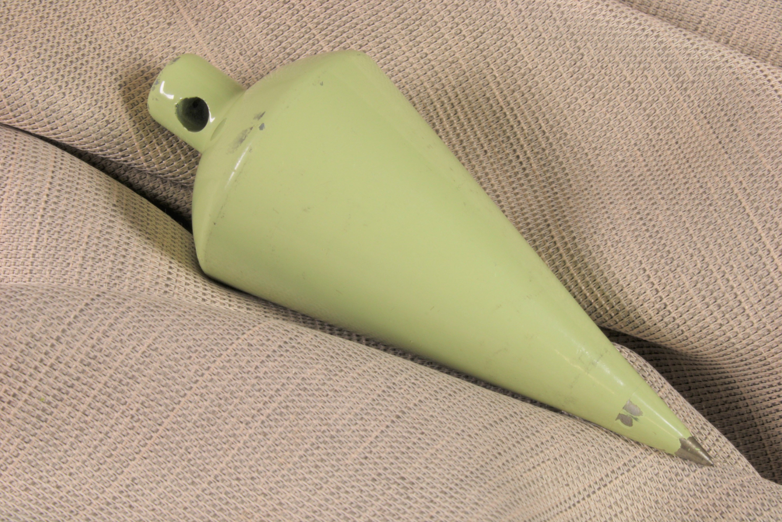 Antiguedades de green instrumental plumb bob iron