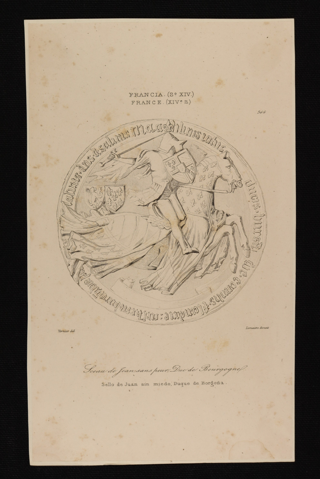 Antiques - ENGRAVING STAMP OF JUAN, WITHOUT FEAR.
