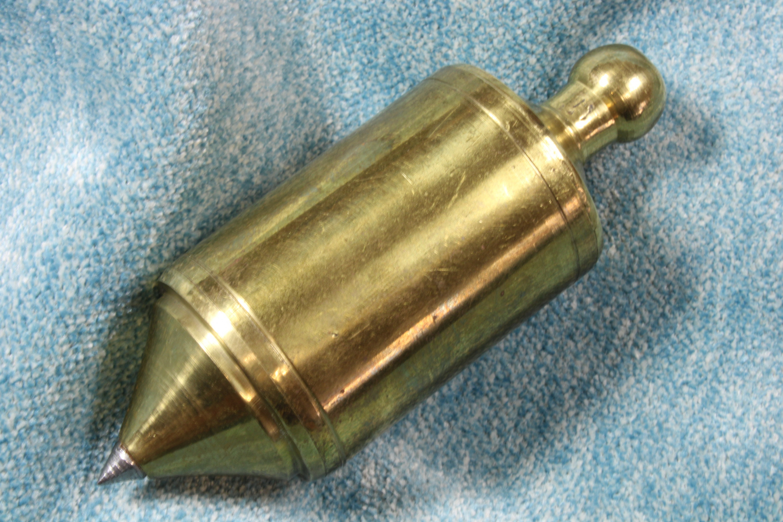 Antiques - BRASS HOLLOW PLUMB BOB. 21TH CENTURY. (T)