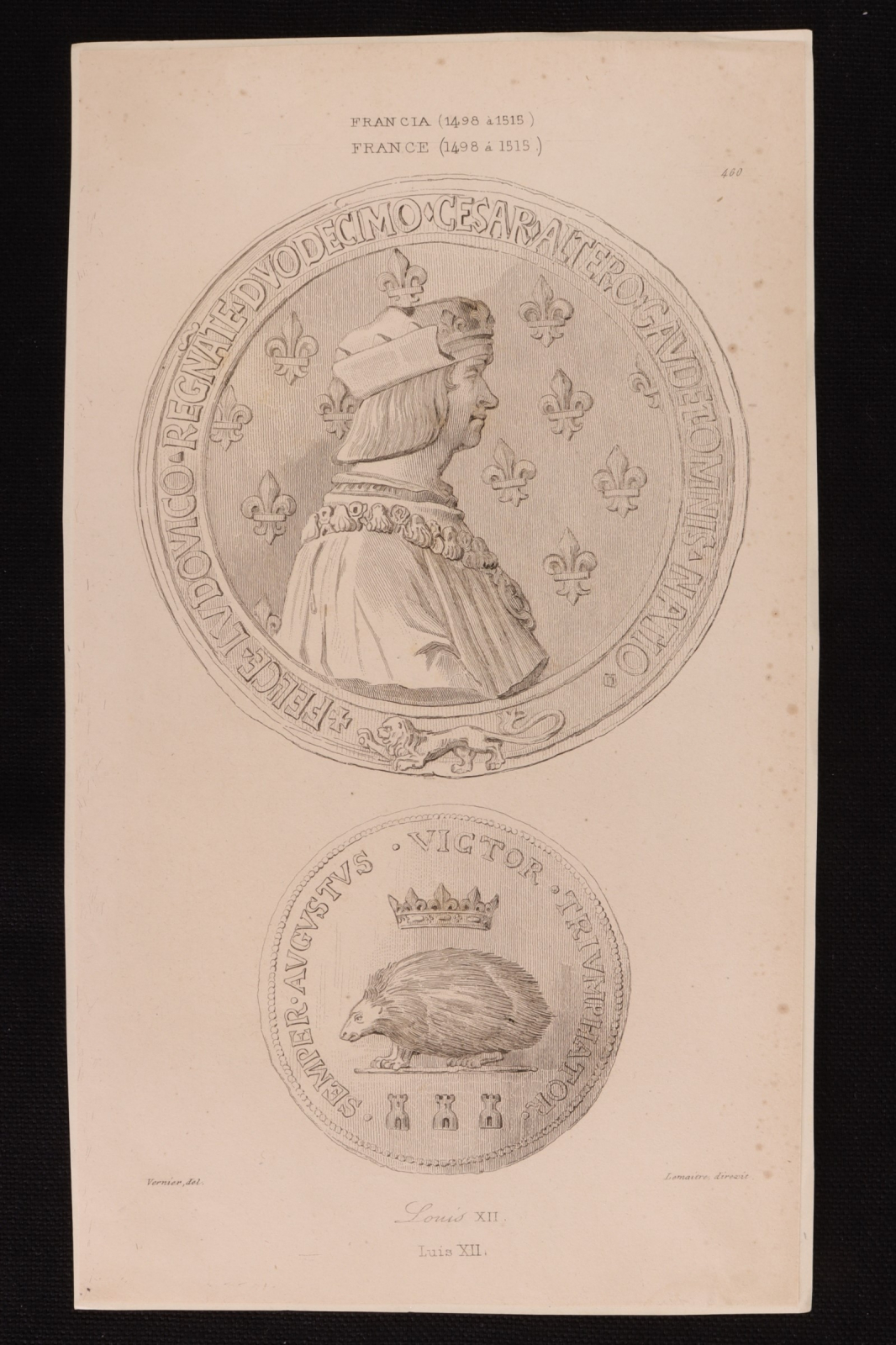 Antiguedades - GRABADO SELLO DE LUIS XII. REY DE FRANCIA.