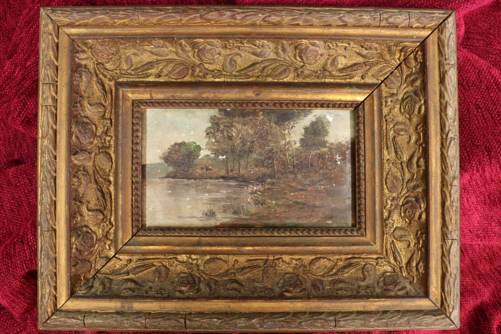 Antiques - OIL ON PORCELAIN LANDSCAPE. MINIATURE. ANTONI MIR (T)