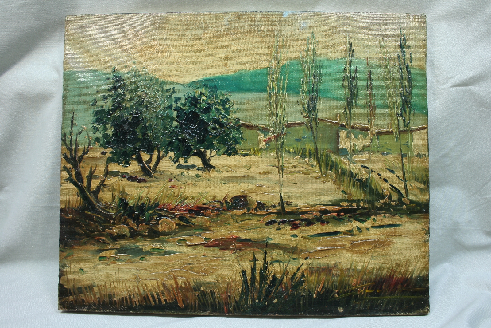 Antiguedades - PINTURA AL ÓLEO. FIRMA POSIBLE SIMARRO. CUADRO. S.XX. (T)
