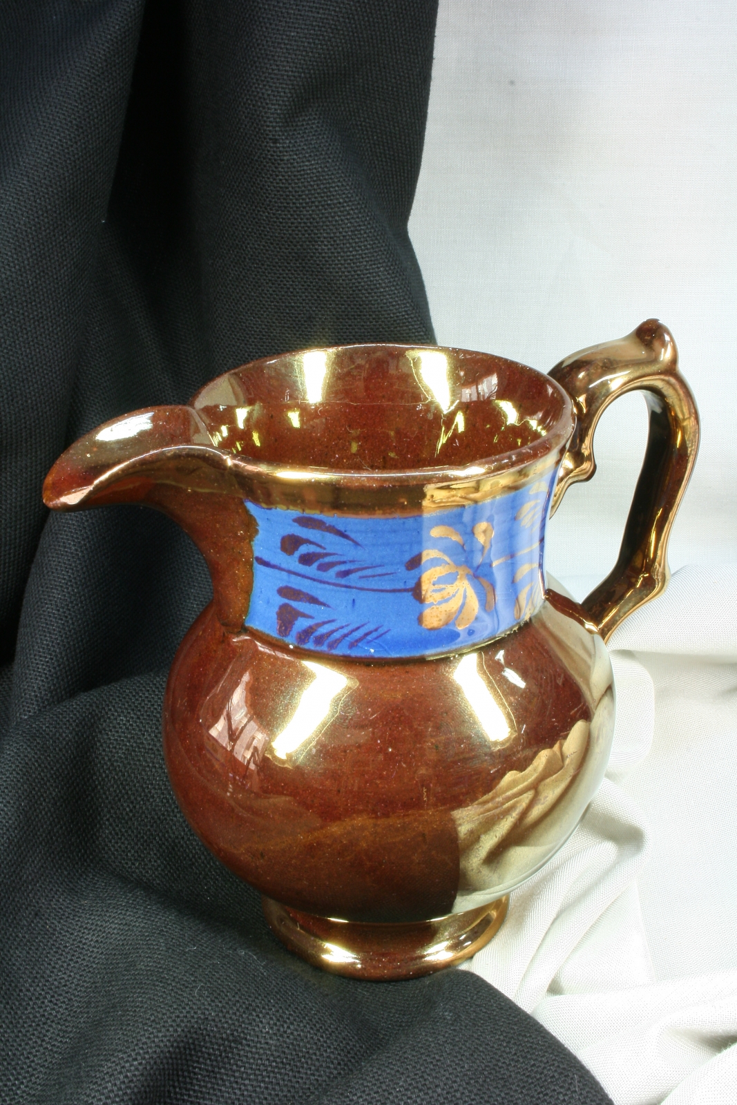 Antiques - PITCHER REFLEXES. BRISTOL. TERRACOTTA. PM S.XX. JAR.